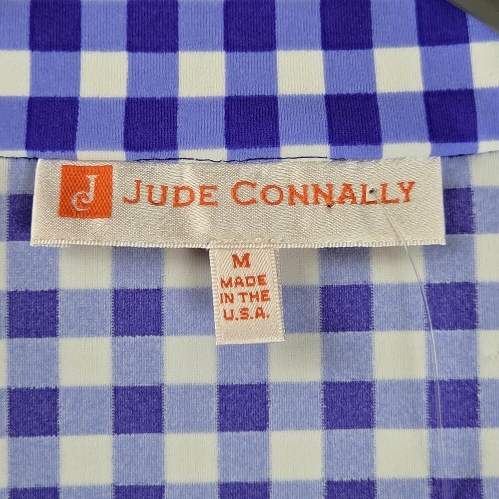 Jude Connally Shift Dress M Blue White Gingham Iris Florence Jude Cloth - Picture 3 of 9
